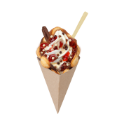 Bubble Wafel Aardbeien Cheesecake,Soft Ice Corner,Angelo,Good Choice;5,95