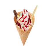 Super Cone Rood Fruit Meringue,Soft Ice Corner,Angelo,Good Choice;4,95